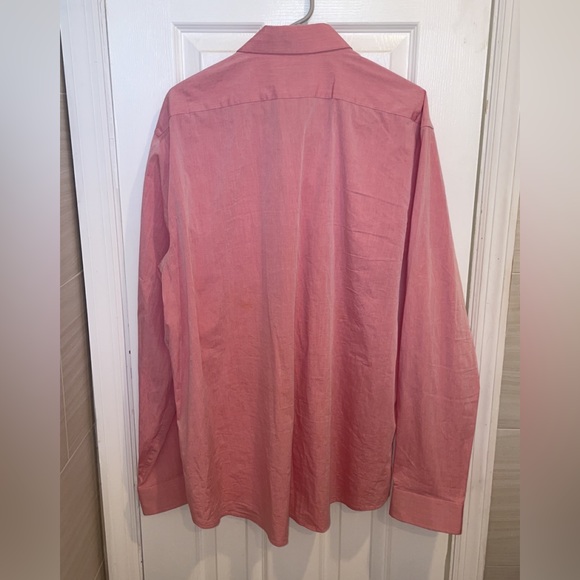 Express Men (1MX) modern fit salmon dress button down shirt XXL 18-18.5 - Picture 5 of 5